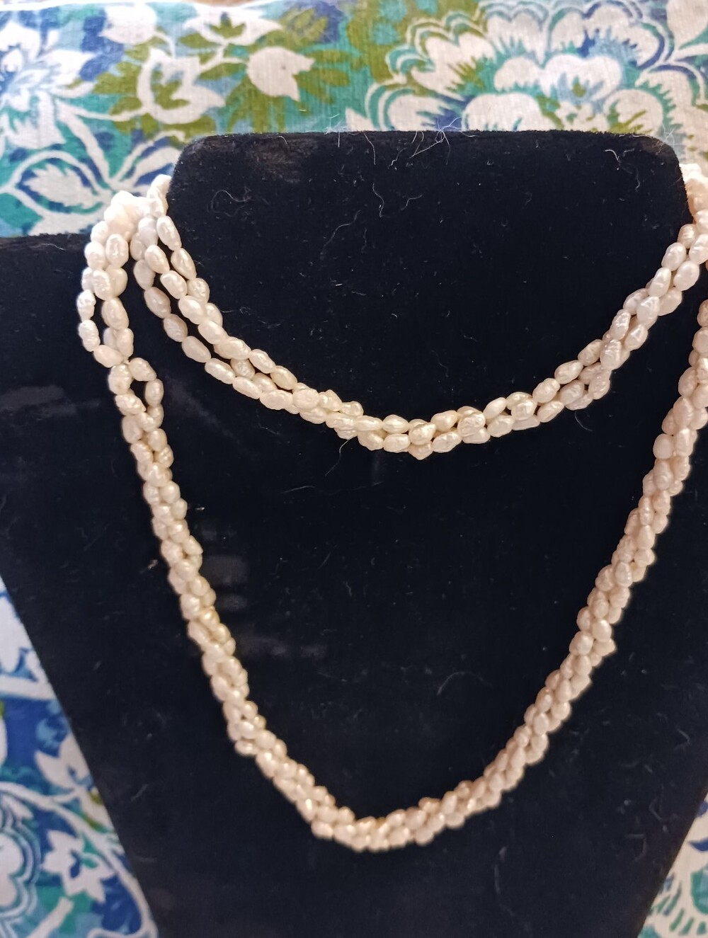 Vintage Freshwater Pearls Necklace, 1980s Unmarked Jewelry